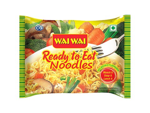 Wai Wai Ready To Eat Veg Masala Flavoured Instant Noodles, 65 g