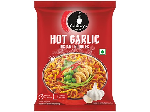 Ching's Secret Hot Garlic Instant Noodles, 60 g