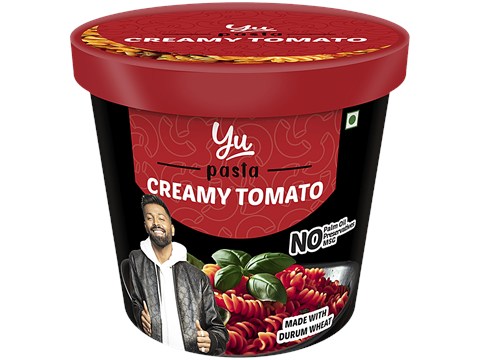 Yu Chunky Tomato Instant Cup Pasta - Wholesome, No Preservatives, 55 g