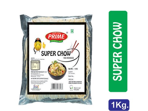 PRIME Super Chow Veg Noodles - Rich In Vitamin C, A, Good Fibre Source, 1 kg