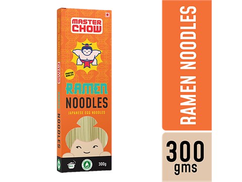 MasterChow Ramen - Thin, Japanese Egg Noodles, Soft, Silky Texture, 300 g