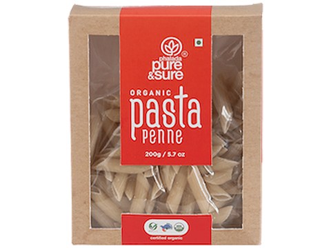 Phalada Pure & Sure Organic Pasta Penne - Healthy, Made With Wheat Suji, 200 g