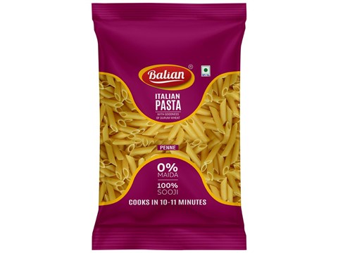 Balian Italian Pasta Penne - Durum Wheat, Sooji, Rich In Iron, Protein, 500 g