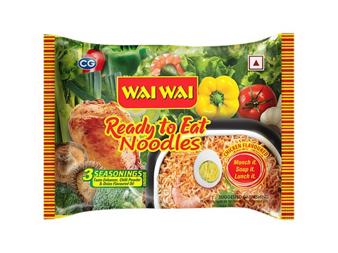 Wai Wai Ready To Eat Chicken Flavoured Instant Noodles, 65 g