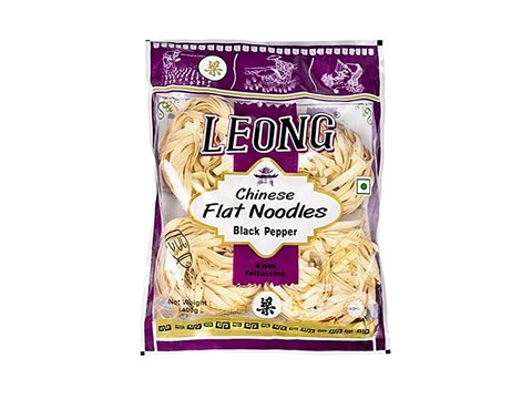 Leong Noodles - Black Pepper Chinese Flat, 400 g