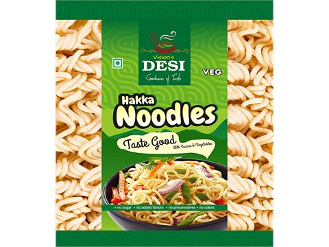 Desi Desi Veg Hakka Noodles - Delectable & Healthy Meal, 180 g