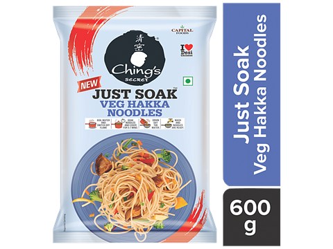 Ching's Secret Just Soak - Veg Hakka Noodles, 600 g