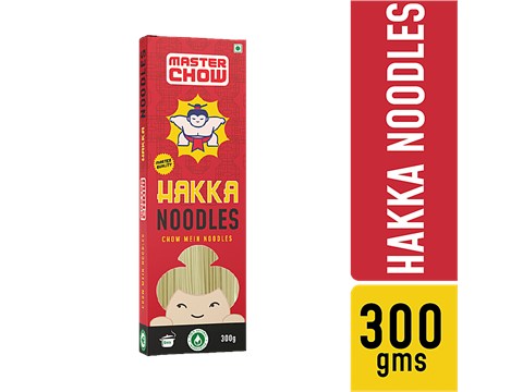 MasterChow Premium Hakka Noodles - Thin Cut, Veg, Soft, Silky Texture, 300 g