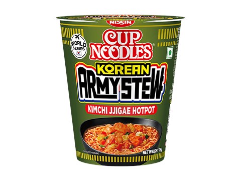 Nissin Cup Noodles World Series Korean Army Stew - Kimchi JJigae Hotpot, 75 g