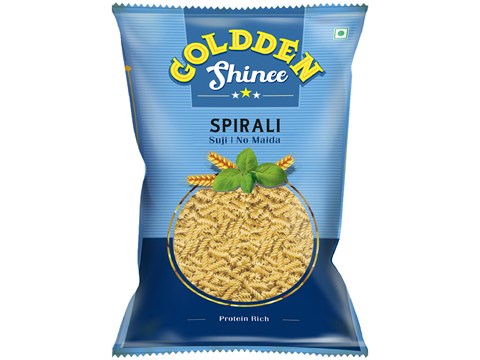 Goldden Shinee Spirali Pasta - Suji, No Maida, Rich In Protein, 1 kg