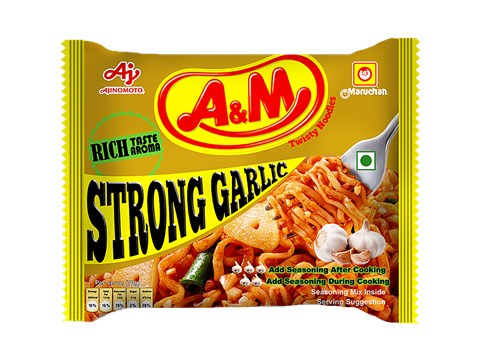 A&M Twisty Noodles - Strong Garlic, 70 g
