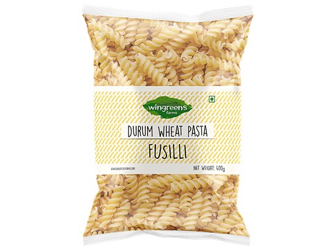 Wingreens Farms Durum Wheat Pasta - Fusilli, 400 g