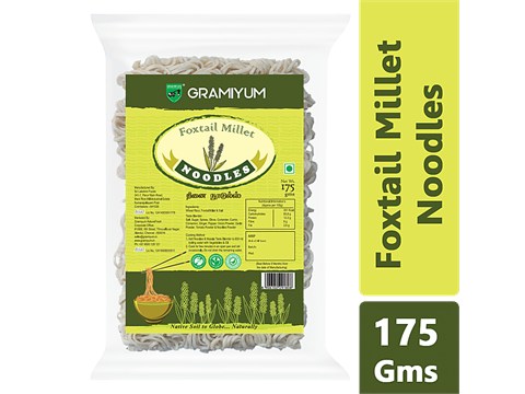 Gramiyum Foxtail/Thinai Millet Noodles - Vegan, Non-Fried, Healthy, 175 g