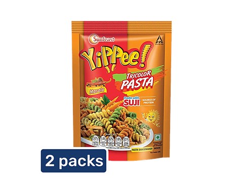 Sunfeast Masala Tricolor Suji Pasta, 2x70 g