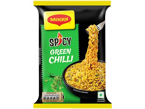 Maggi Spicy Green Chilli Instant Noodles With Seasoning, 62 g