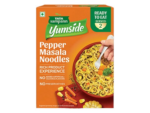 Tata Sampann Yumside pepper-masala-noodles-ready-to-eat-meal-serves-2, 285 g