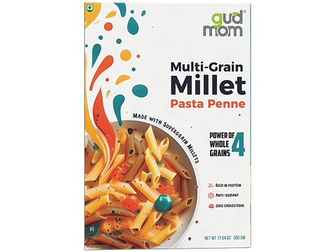 Gudmom Multi Grain Millet Pasta - Penne, 500 g