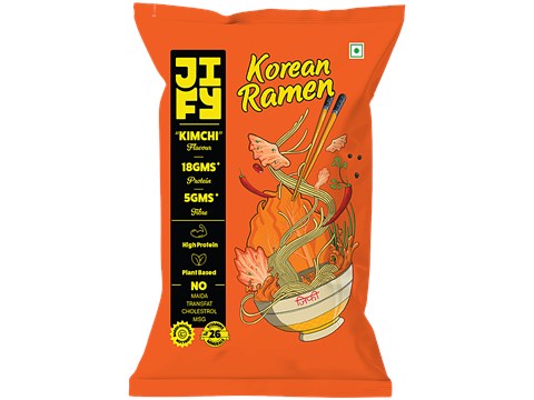 Jify Kimchi Flavour Korean Ramen Instant Noodles, 72 g