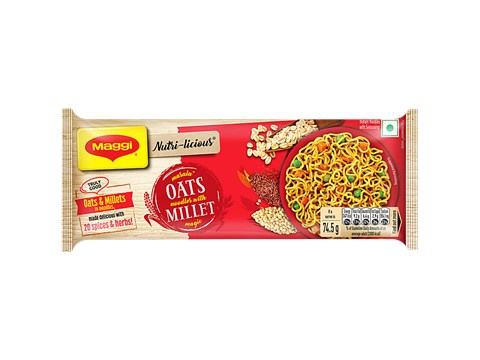 Maggi Nutri-licious Masala Oats Instant Noodles - With Millet Magic, 298 g
