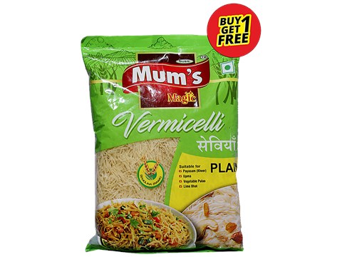 Mum's Plain Vermicelli Sevai - Suitable For Kheer, Upma, Pulao & Lime Bhat, 400 g