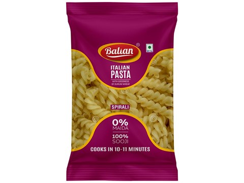 Balian Italian Pasta Spirali - Durum Wheat, Sooji, Nutritious, 500 g