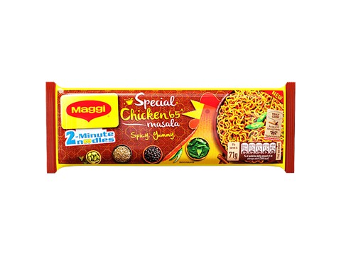 Maggi 2-Minute Instant Noodle - Spicy, Yummy, Special Chicken 65 Masala, 284 g
