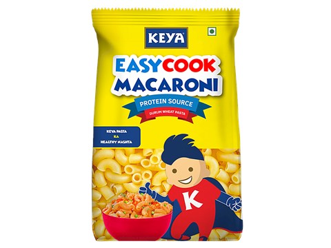 Keya Elbow Macaroni Pasta - Durum Wheat, Protein Source, 400 g
