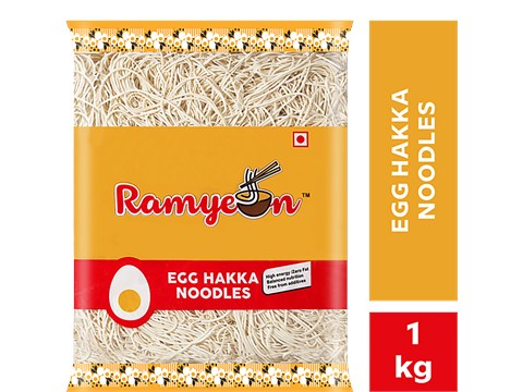 Ramyeon Egg Hakka Noodles - Zero Fat, Free From Additives, 1 kg
