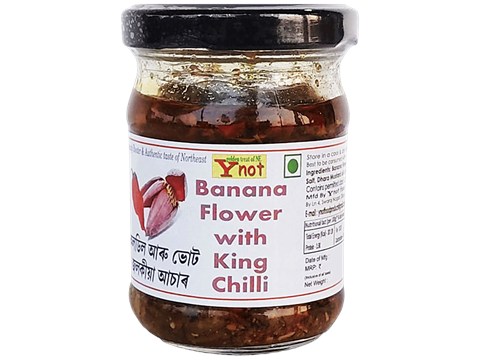 Y not Banana Flower With King Chilli Pickle, 95 g