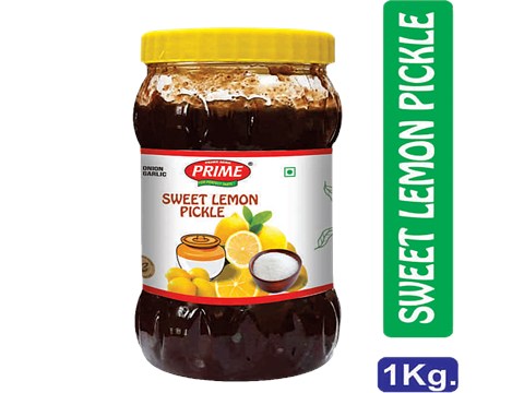 PRIME Sweet Lemon Pickle - No Onion, No Garlic, Authentic Taste, Flavour, 1 kg