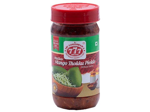 Sri Ganesharam's 777 Pickle - Madras Mango Thokku, 300 g