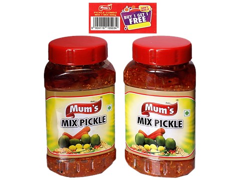 Mum's Mixed Pickle Combo - Adds Spice & Flavour, 500 g