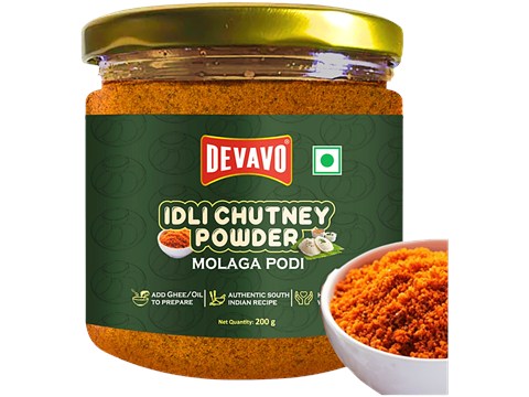 Devavo Idli Chutney Powder/Molaga Podi, 200 g