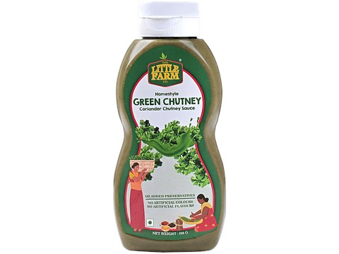 The Little Farm Co Green Coriander Chutney Sauce, 200 g