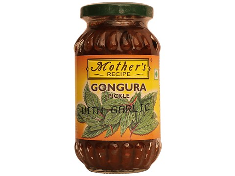 Mother's Recipe Pickle - Andhra Gongura With Garlic, 300 g