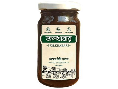 Jolkhabar Mango Sweet Pickle/Aam R Misti Achar, 250 g
