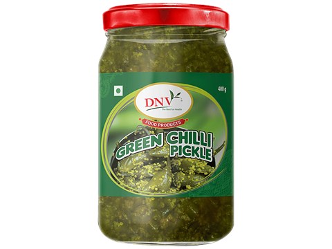 DNV Green Chilli Pickle, 400 g