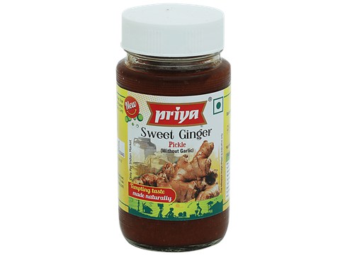 Priya Pickle - Sweet Ginger Without Garlic, 300 g