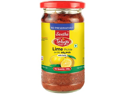 Swetha Telugu foods Pickle - Lemon, 300 g