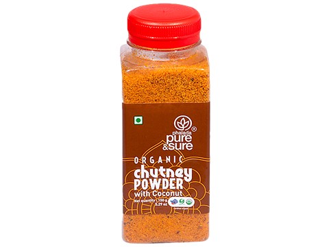 Phalada Pure & Sure Organic Chutney Powder With Coconut - Enhances Flavour Of Dishes, 150 g