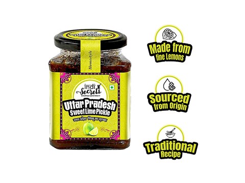 indiSecrets Uttar Pradesh Sweet Lime Pickle, 250 g