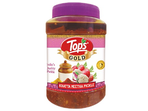 Tops Gold Khatta Meetha Pickle, 1 kg