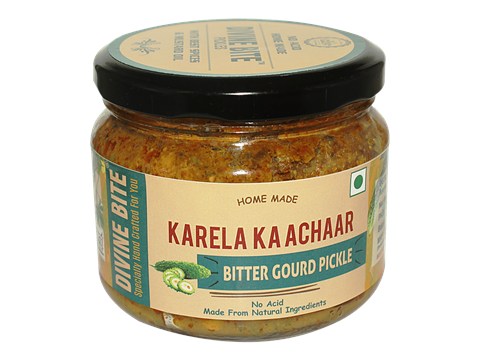 Divine Bite Bitter Gourd Pickle, 300 g