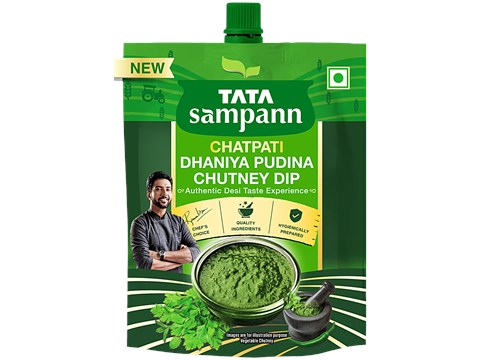 Tata Sampann Chatpati Dhaniya Pudina Hari Chutney Dip - Tangy and Flavourful, 200 g