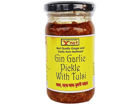 Y not Gin Garlic Pickle With Tulsi, 180 g