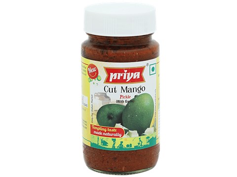 Priya Pickle - Cut Mango (With Garlic), 300 g