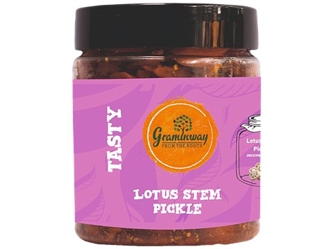 Graminway Tasty Lotus Stem Pickle - Good For Health, 200 g