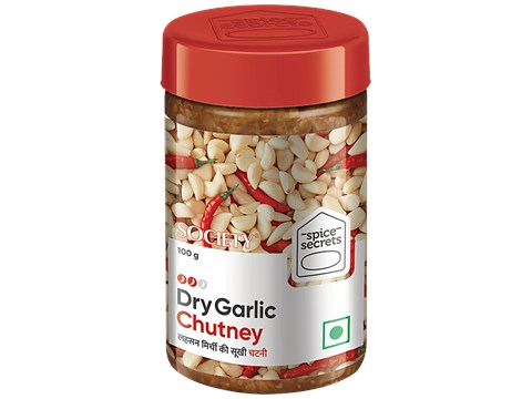 Spice Secrets Dry Garlic Chutney - Distinctive Flavour & Aroma, 100 g