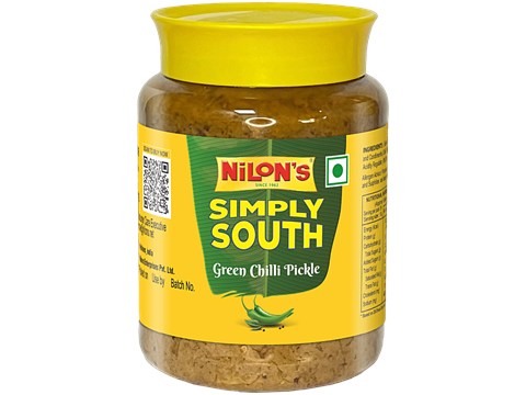 Nilon's Simply South Green Chilli Pickle, 1 kg