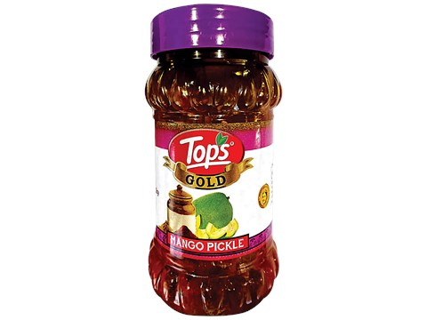 Tops Gold - Mango Pickle, Spicy Condiment, Accompaniment For Meals, 375 g